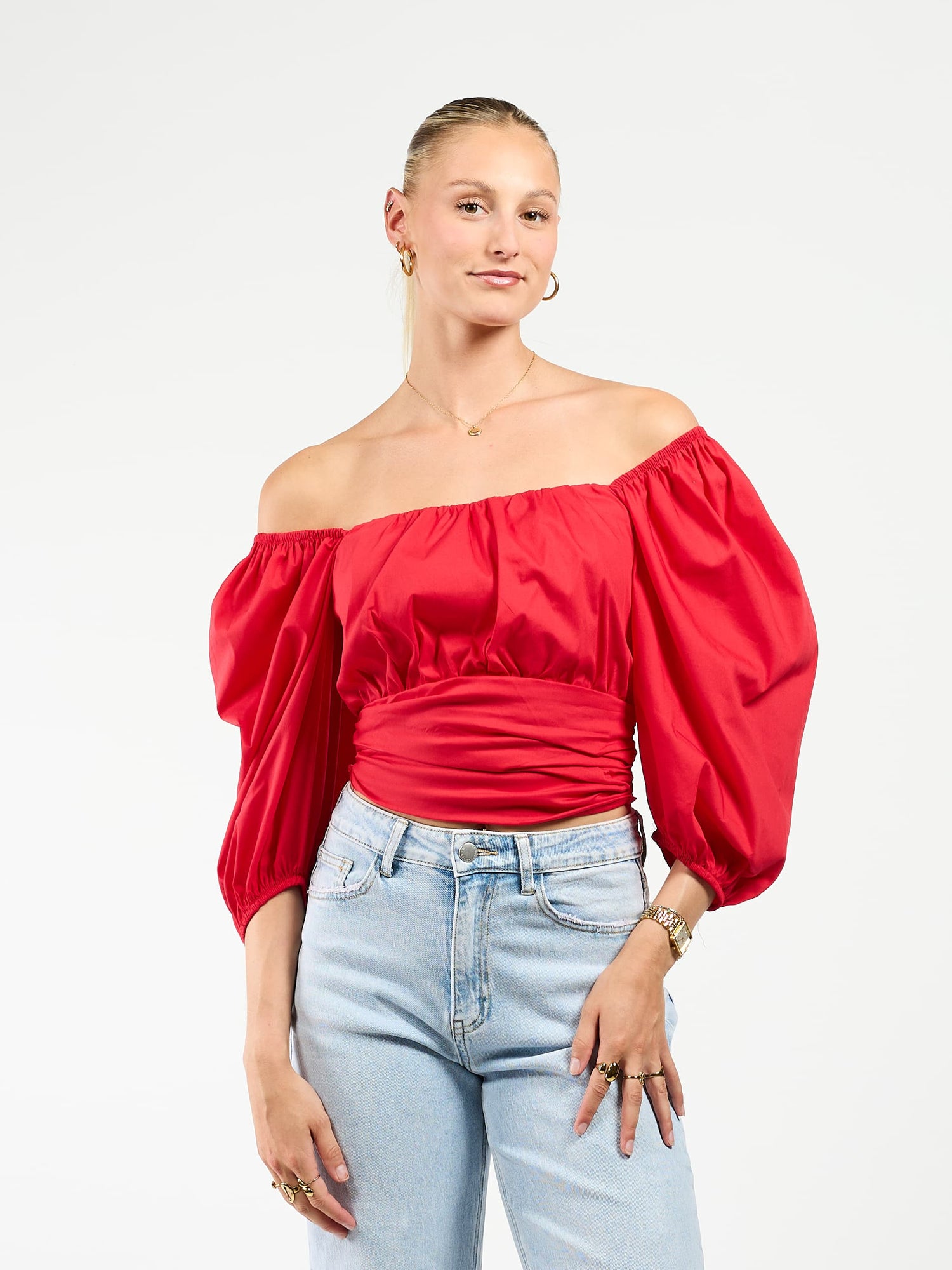 Aimy blouse | Rood | Tall