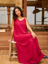 Anna Maxi Dress | Bordeaux | Tall