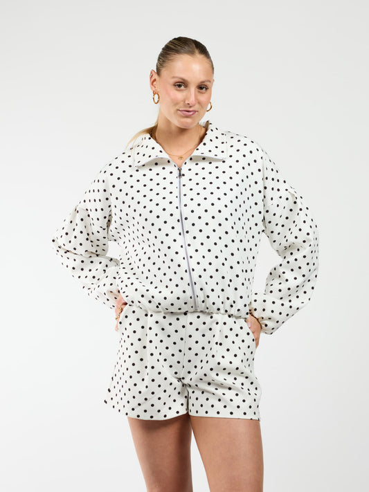 Ava Polkadot jack | Wit | Tall