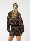 Ava Polkadot jack | Donkerbruin | Tall