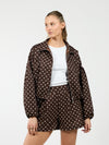 Ava Polkadot jack | Donkerbruin | Tall