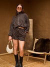 Ava Polkadot jack | Donkerbruin | Tall