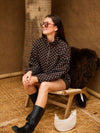 Ava Polkadot jack | Donkerbruin | Tall