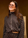 Ava Polkadot jack | Donkerbruin | Tall