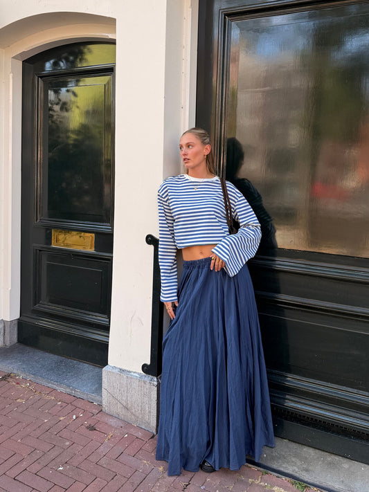 Celine Maxi Skirt | Dark Blue | Tall
