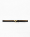 Eline belt black | gold buckle