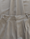 Ella | Wide leg pantalon met plooien | Taupe | Tall