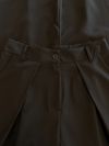 Ella | Wide leg pleated trousers | Black | Tall