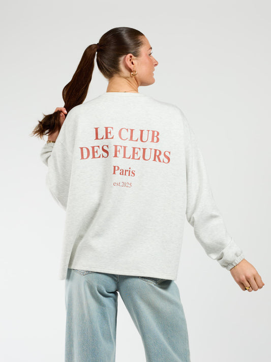 Fleurs Sweater | Grijs | Tall