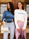 Florence Tee | Navy print | Tall