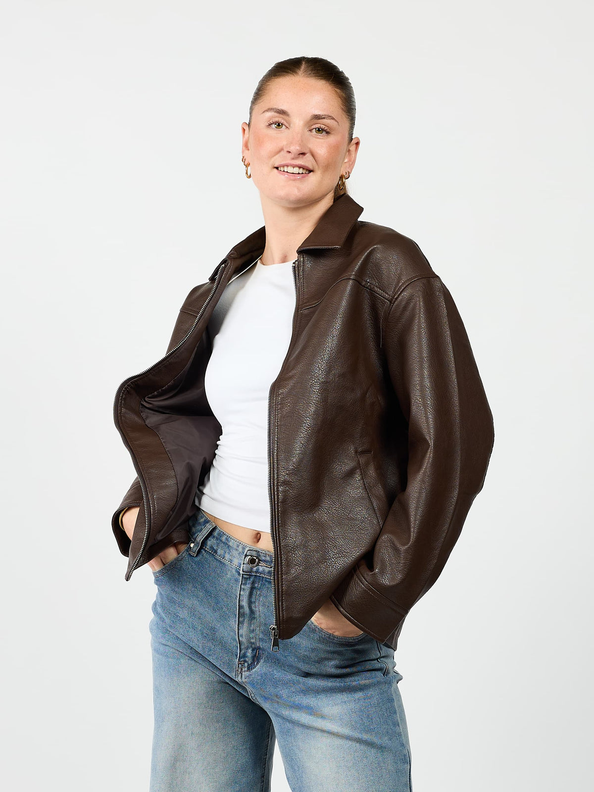 Gaby oversized jacket | Bruin | Tall