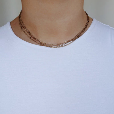 Necklace Chains Two in One