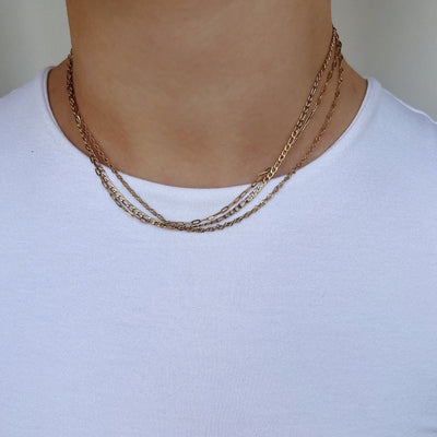 Necklace Chains Two in One