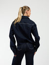 Indy | Co-ord | Denim jacket | Navy blauw | Stretch | Tall