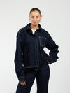Indy | Co-ord | Denim jacket | Navy blauw | Stretch | Tall