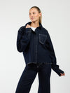 Indy | Co-ord | Denim jacket | Navy blauw | Stretch | Tall