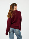 It's like a club | Gebreide trui | Bordeaux | Tall