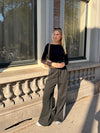 Lieke off shoulder top | Tall | Zwart