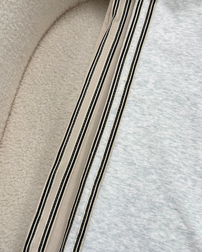 Izzy pants | Beige met streep | Tall