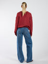 Jade Super Wide Leg Jeans | Mid-waist | Blue | Tall