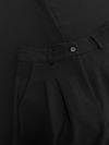 Jip | Pleated Wide Leg Trousers | Black | Tall