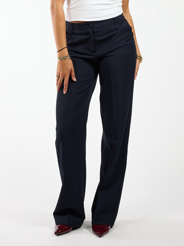 Kate | Wide leg pantalon | Navy | Tall