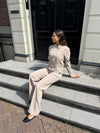 Kate | Wide leg pantalon | Taupe | Tall