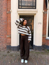 Kaya Knit | Brown striped | Tall