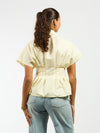 Leela getailleerde blouse | Geel | Tall