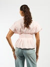 Leela getailleerde blouse | Lichtroze | Tall