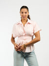 Leela getailleerde blouse | Lichtroze | Tall
