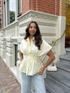 Leela getailleerde blouse | Geel | Tall
