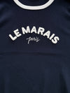 Le Marais top | Navy met wit | Tall