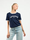 Le Marais top | Navy met wit | Tall