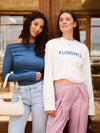 Lieke off shoulder top | Tall | Blue
