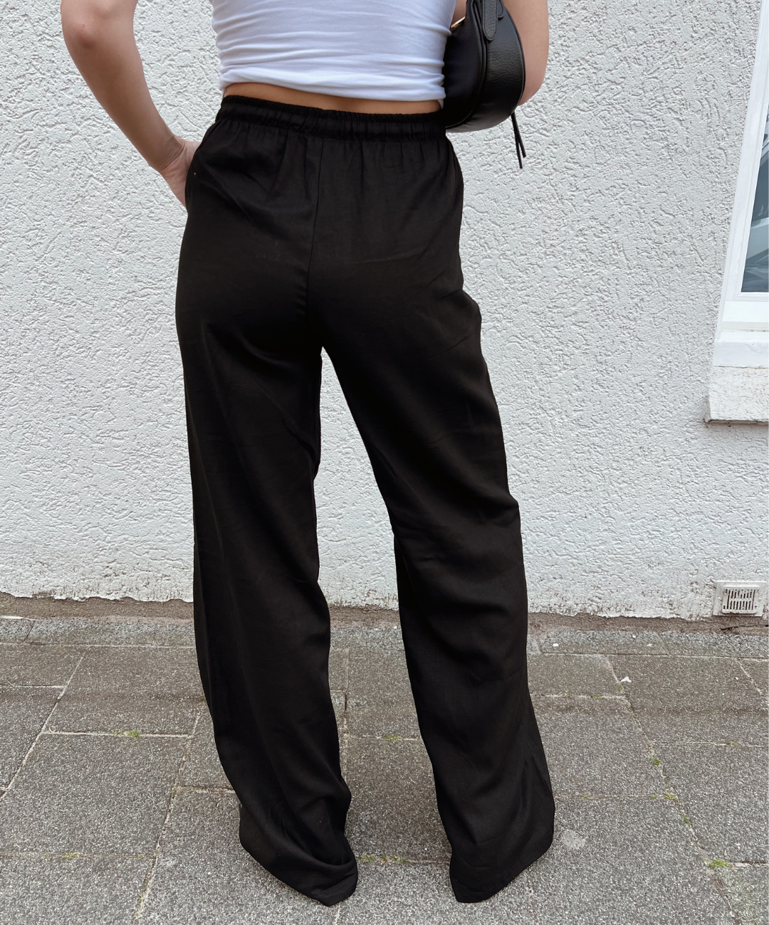 Lauren pants | Linnen | Zwart | Tall