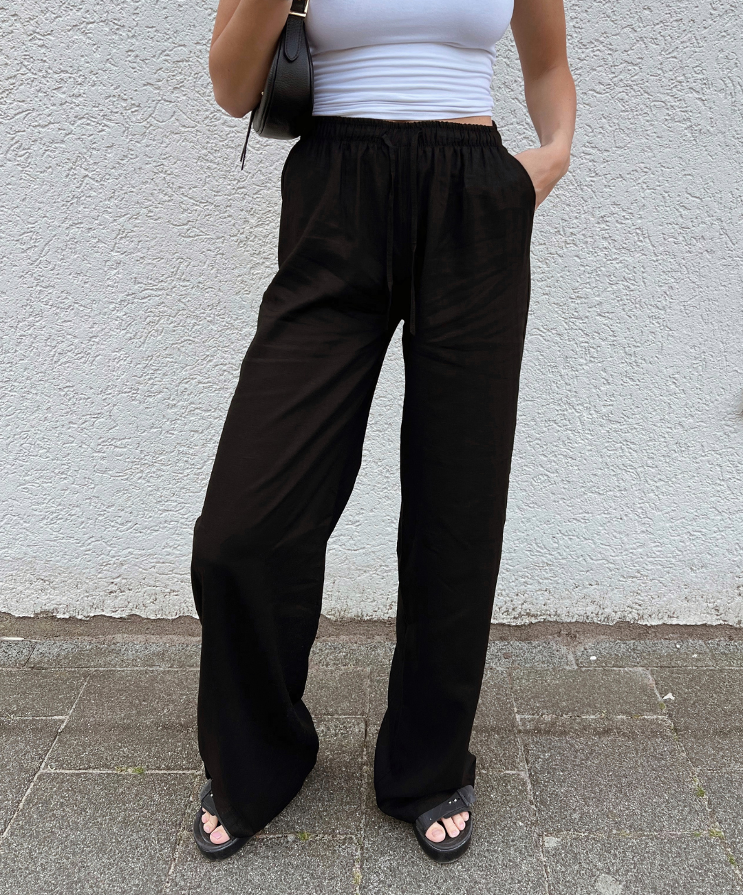 Lauren pants | Linnen | Zwart | Tall