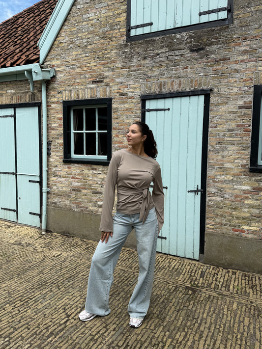 Livy top | Taupe | Tall