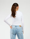 Liza long sleeve top | White | Tall