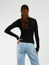Liza long sleeve top | Black | Tall
