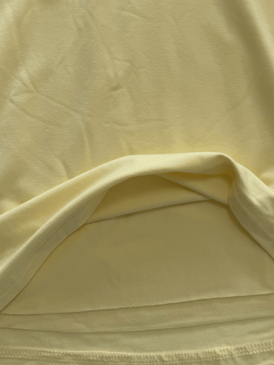 Liza short sleeve top | Butter yellow | Tall