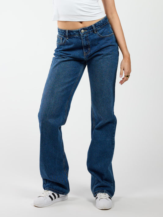 Lola Low/Mid Waist Jeans| Dark Blue | Tall
