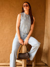 Lulu | Co-ord | Denim top | Blue | Tall