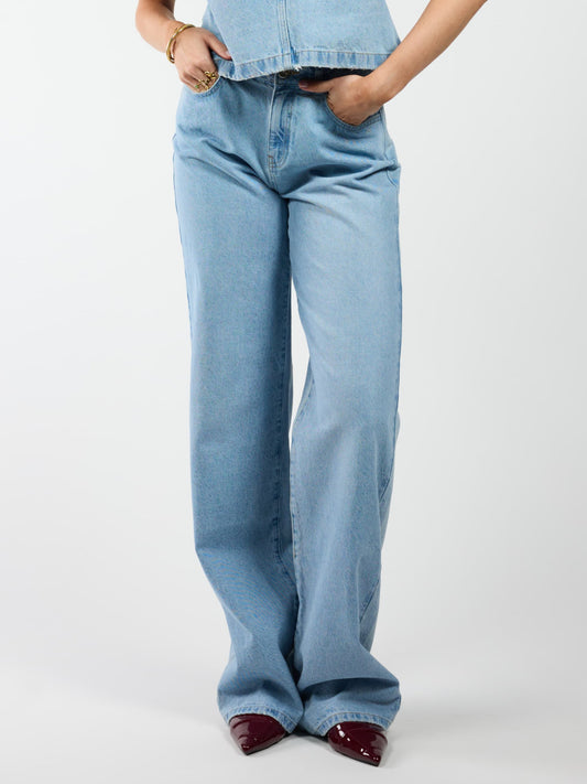 Lulu | Wide Leg Jeans | Blue | Tall