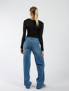 Maddy Wide Leg Jeans | Blue | Stretch | Tall