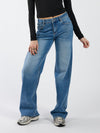 Maddy Wide Leg Jeans | Blue | Stretch | Tall