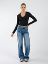 Maddy Wide Leg Jeans | Blue | Stretch | Tall