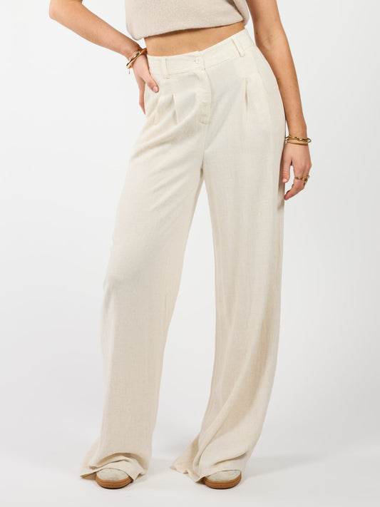 Maryn pants | Linnen | Beige | Tall