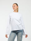 Nine Tee | flared sleeve | Tall | White