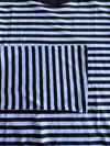 Nine Tee | Flared sleeve | Striped blue | Tall